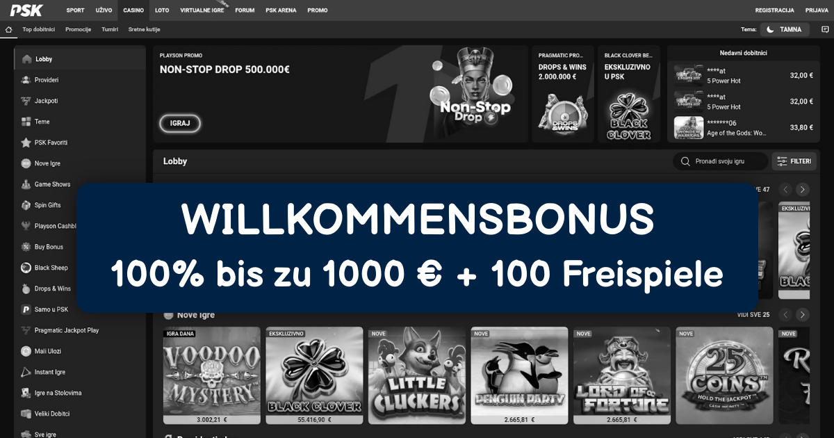 PSK Casino - Bestes Online Casino in Österreich
